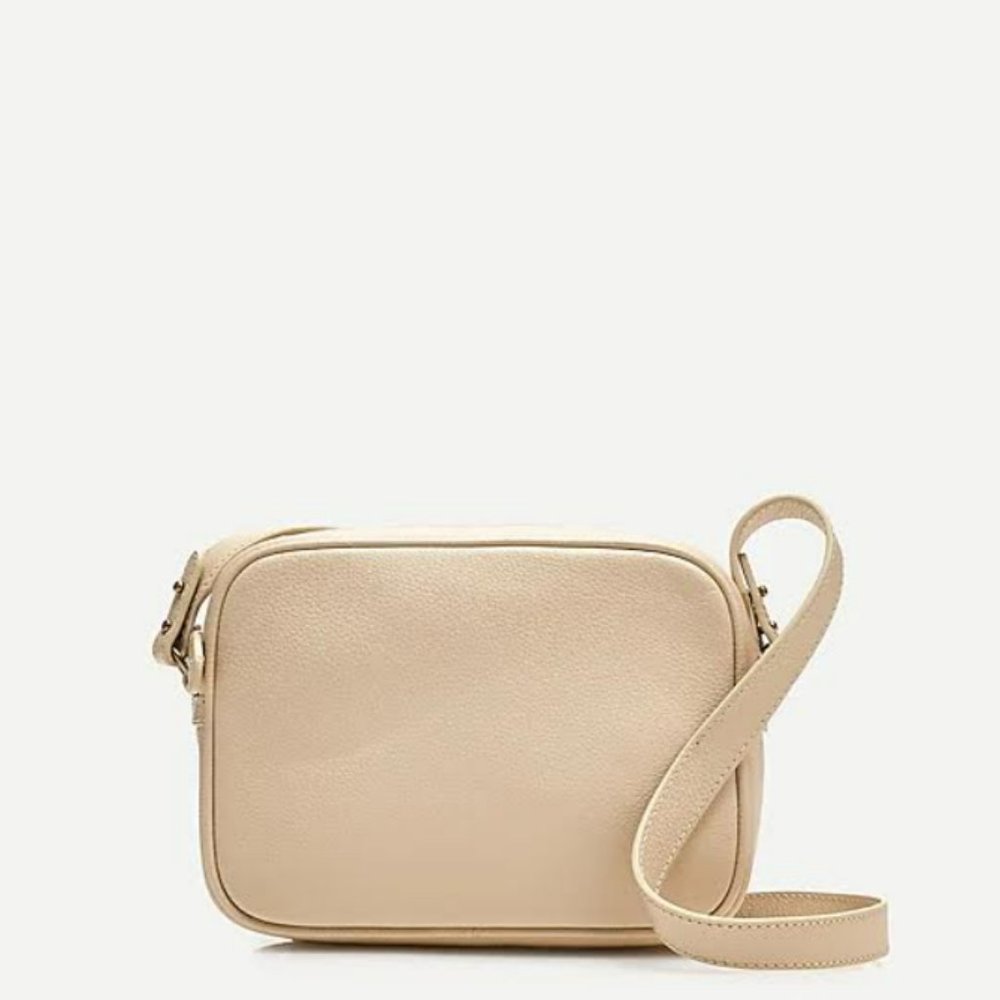 J CREW Camera crossbody bag in pebbled leather